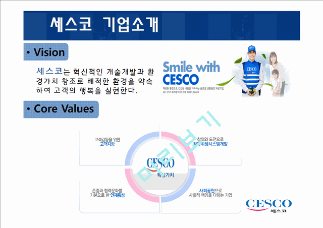 세스코 CESCO 기업분석과 세스코 마케팅 SWOT,STP,4P전략분석및 세스코가 나아가야할 방향제시   (7 )
